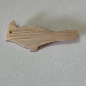 Vintage Mother Of Pearl Bird Brooch